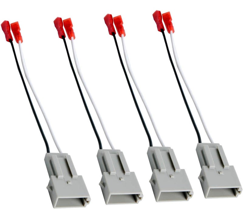 HSTECH 2 Pairs (4 Pack) 72-5512 Speaker Wire Adapters for Select 1989-Up Ford Vehicles - Image 1